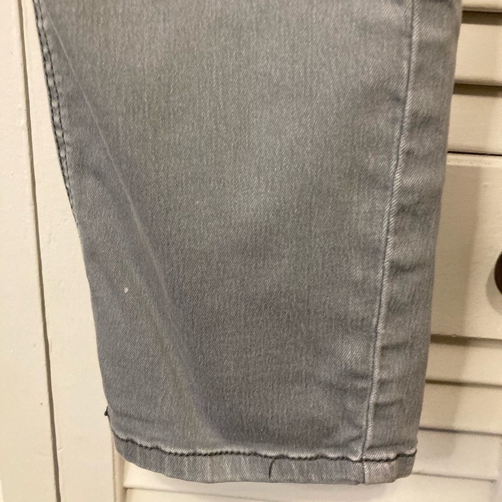 Free People Faded Gray 27 Stretch Skinny Crop Normcore Jeans Size 30 - Picture 6 of 16
